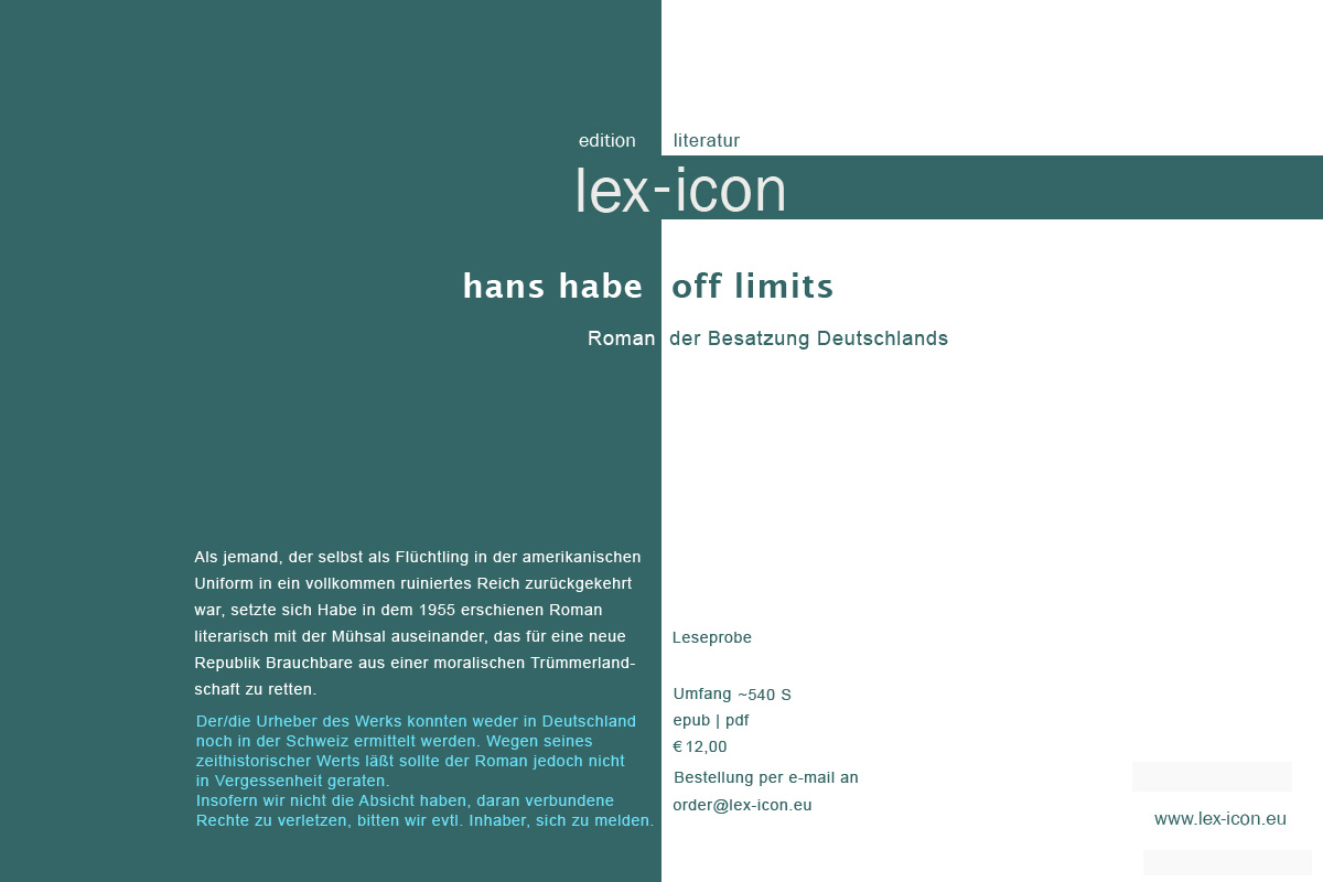 Hans Habe - Off Limits